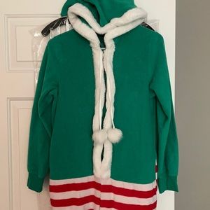 Elf zip it onesie